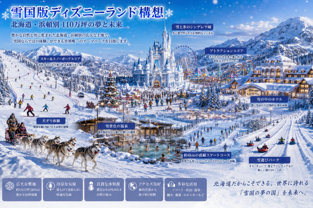 七夕の夢は雪のディズニーランドです